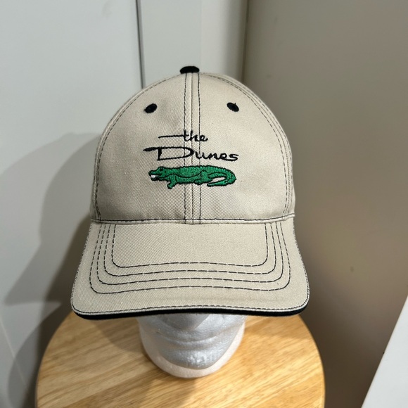 The Dunes Myrtle Beach Beige Cap with Green Logo - Picture 2 of 6